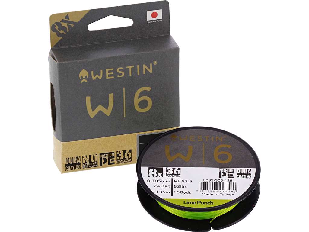 W6 8 BRAID LIME PUNCH