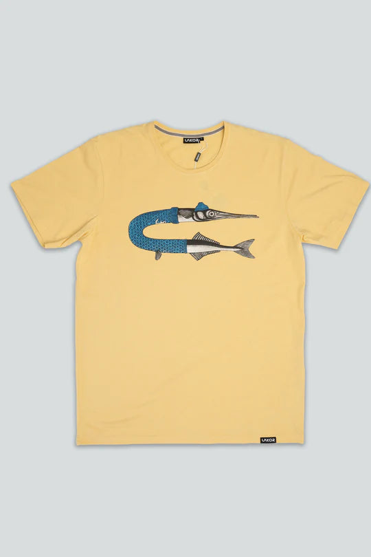 Garfish t-shirt (light yellow)